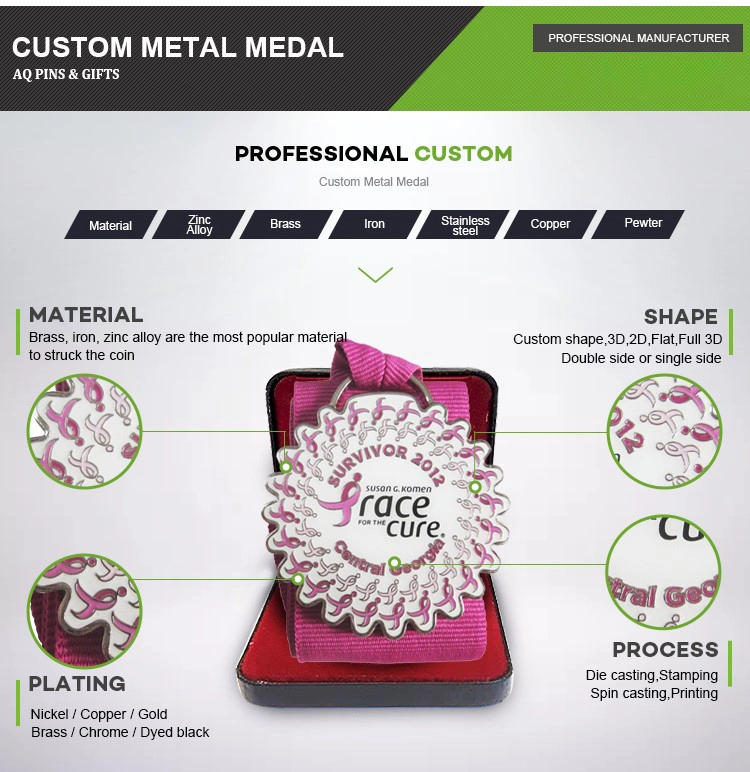 Metal Zinc Alloy Challenge Medal in Different Plating Trophy (306)