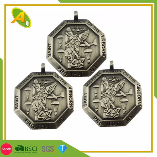 Metal Zinc Alloy Challenge Medal in Different Plating Trophy (306)