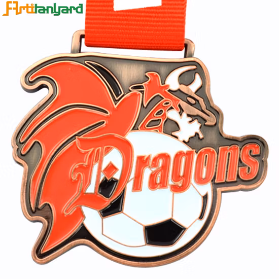Most Popular Custom Souvenir Gift Metal Sport Trophy Medal with Ribbon