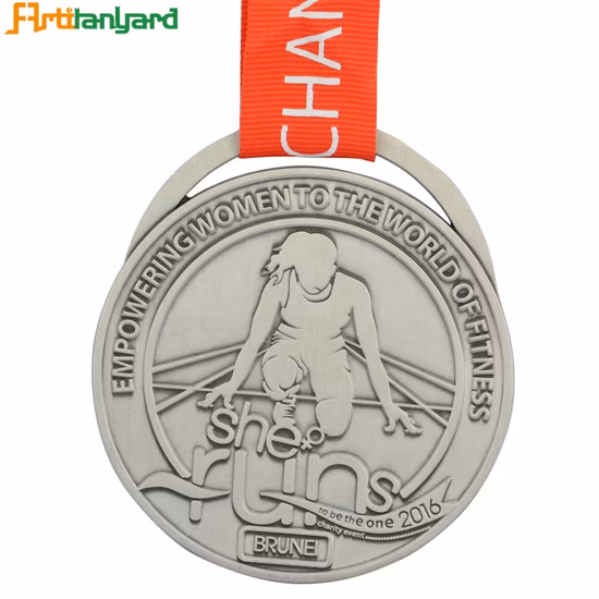Most Popular Custom Souvenir Gift Metal Sport Trophy Medal with Ribbon