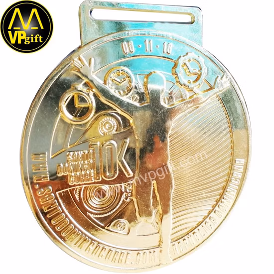 Wholesale Custom Zinc Alloy Metal 3D Sport Running Souvenir Gold Medals
