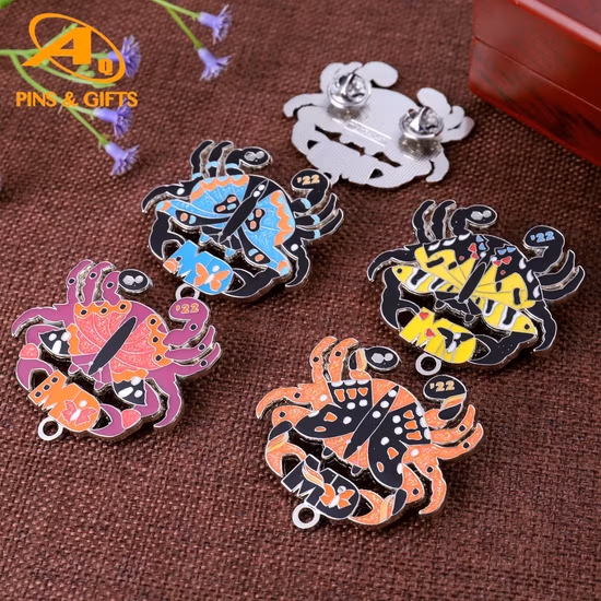 Round Shaped Custom Masonic Soft Enamel Metal Lapel Pin