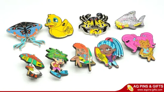 Round Shaped Custom Masonic Soft Enamel Metal Lapel Pin