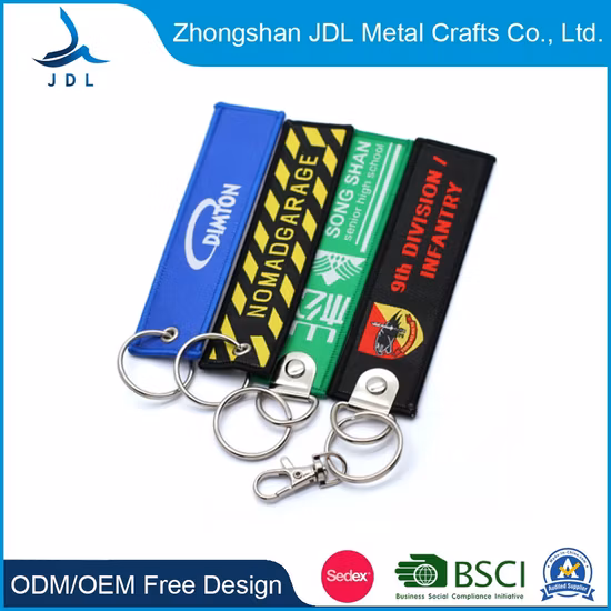 China Factory Custom Promotional Gift Fashion Metal Key Ring PVC Keychain
