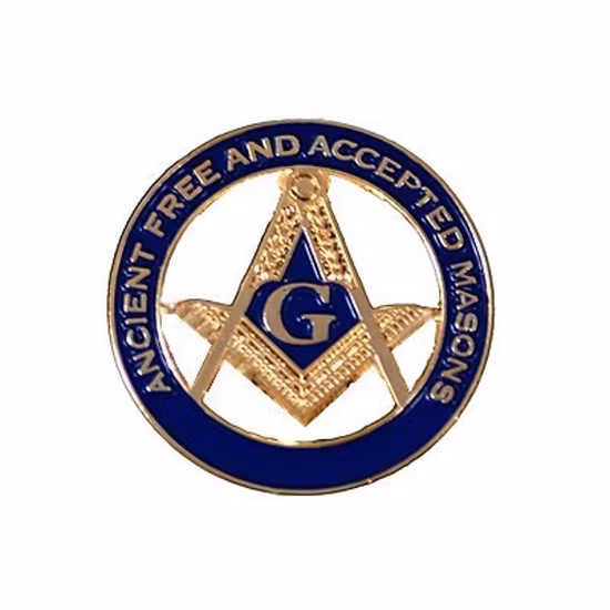 Masonic Logo Customized Design Gold Plated Chinese Factory Wholesale Hot Sale Enamel Lapel Pin Custom Metal Badges