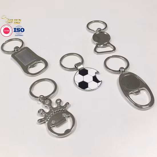 Hot Sale Metal Zinc Alloy Keyring Laser Logo Bar Aluminium Keychain Beer Bottle Opener Key Chain