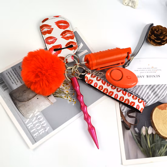 Wholesale Promotional Security Guard Custom Logo Self-Defense Key Chain